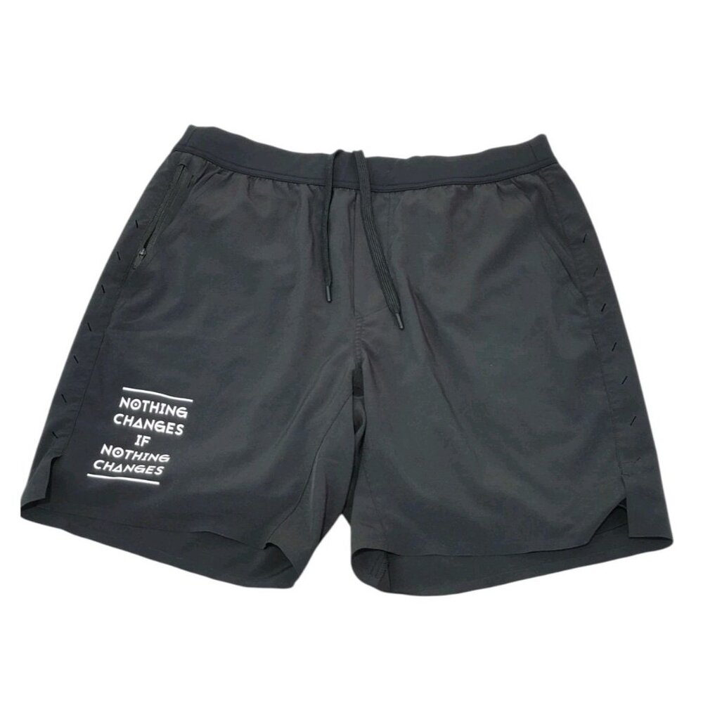 Ten Thousand Black Athletic Shorts with Drawstring Waist